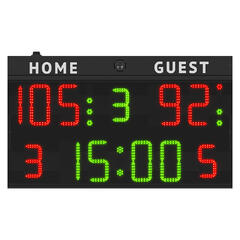 Multisport Resultattavle - Medium 140 x 83 cm - FIBA